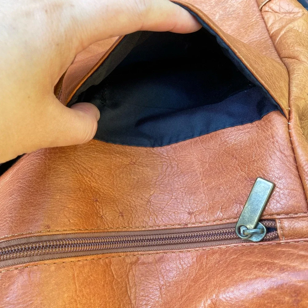 Vintage genuine leather